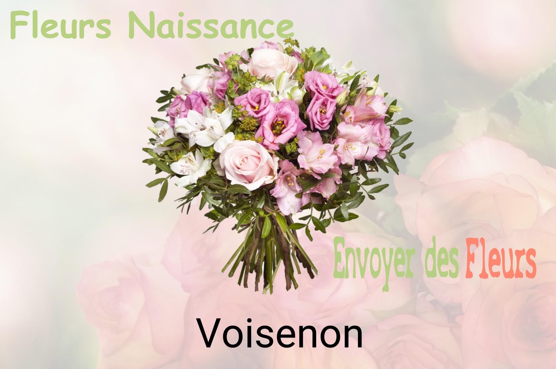 Bouquet de fleurs de naissance livré à Voisenon