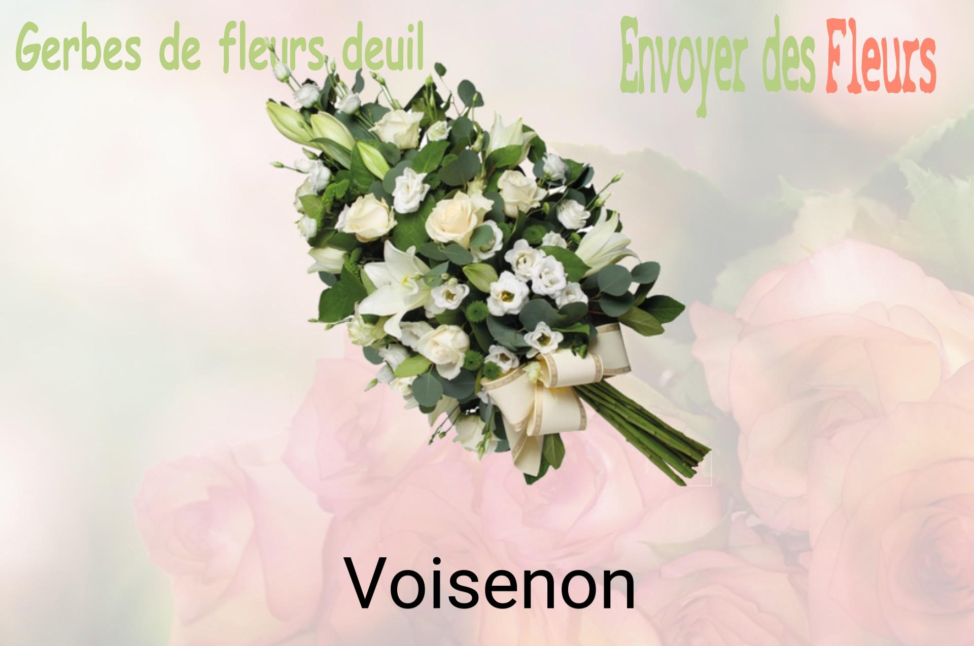 Gerbe de fleurs de deuil livrée à Voisenon